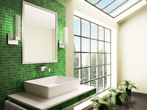 Mosaikverlegung